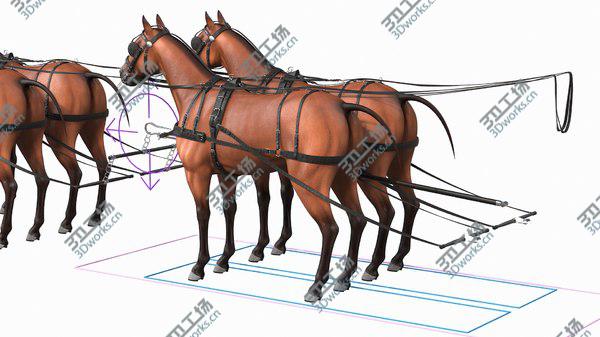 images/goods_img/20210312/3D model Team of Four Leather Harness Rigged/3.jpg